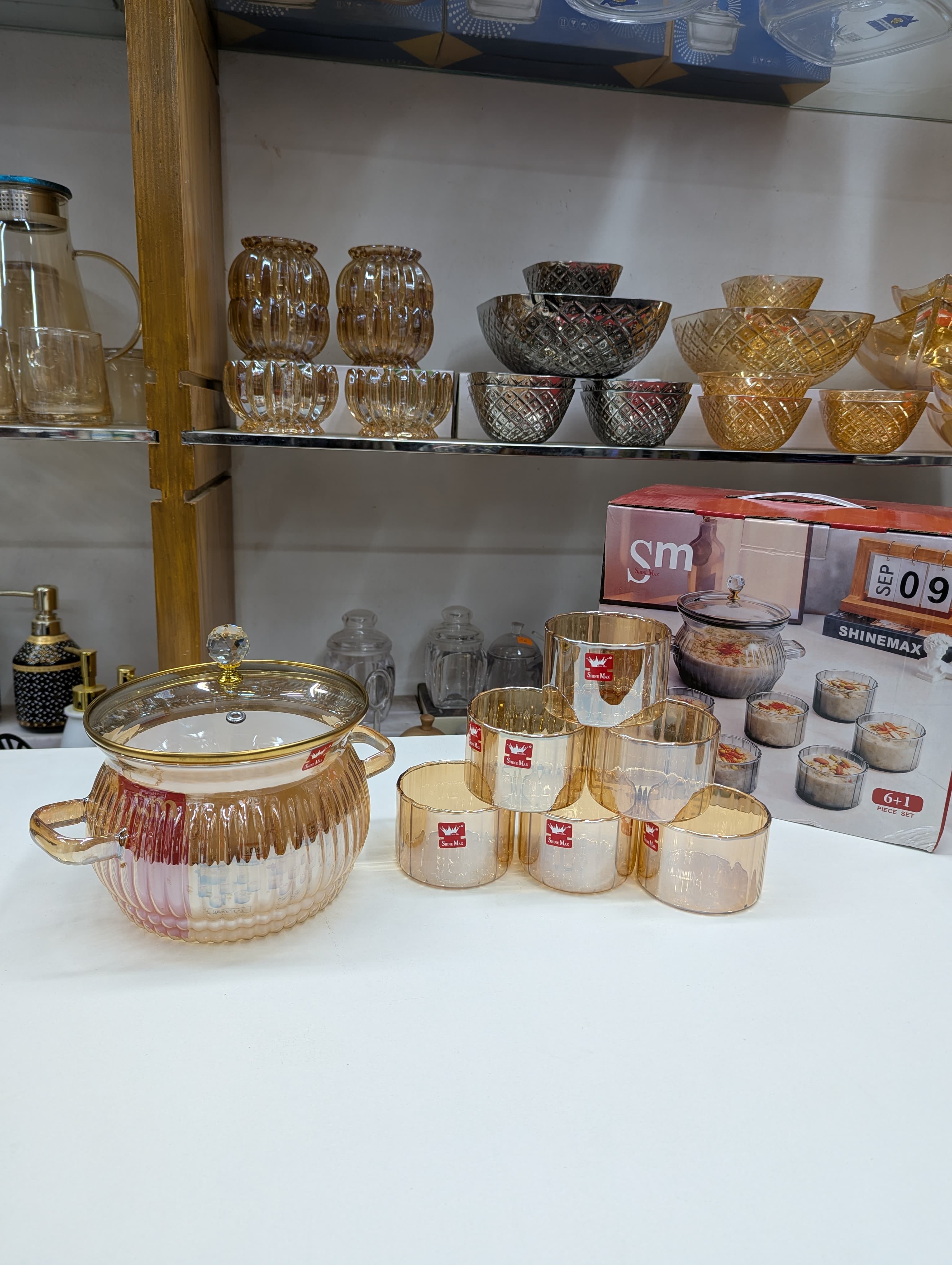 7-Piece Glass Dessert Bowl Set – Elegant & Durable