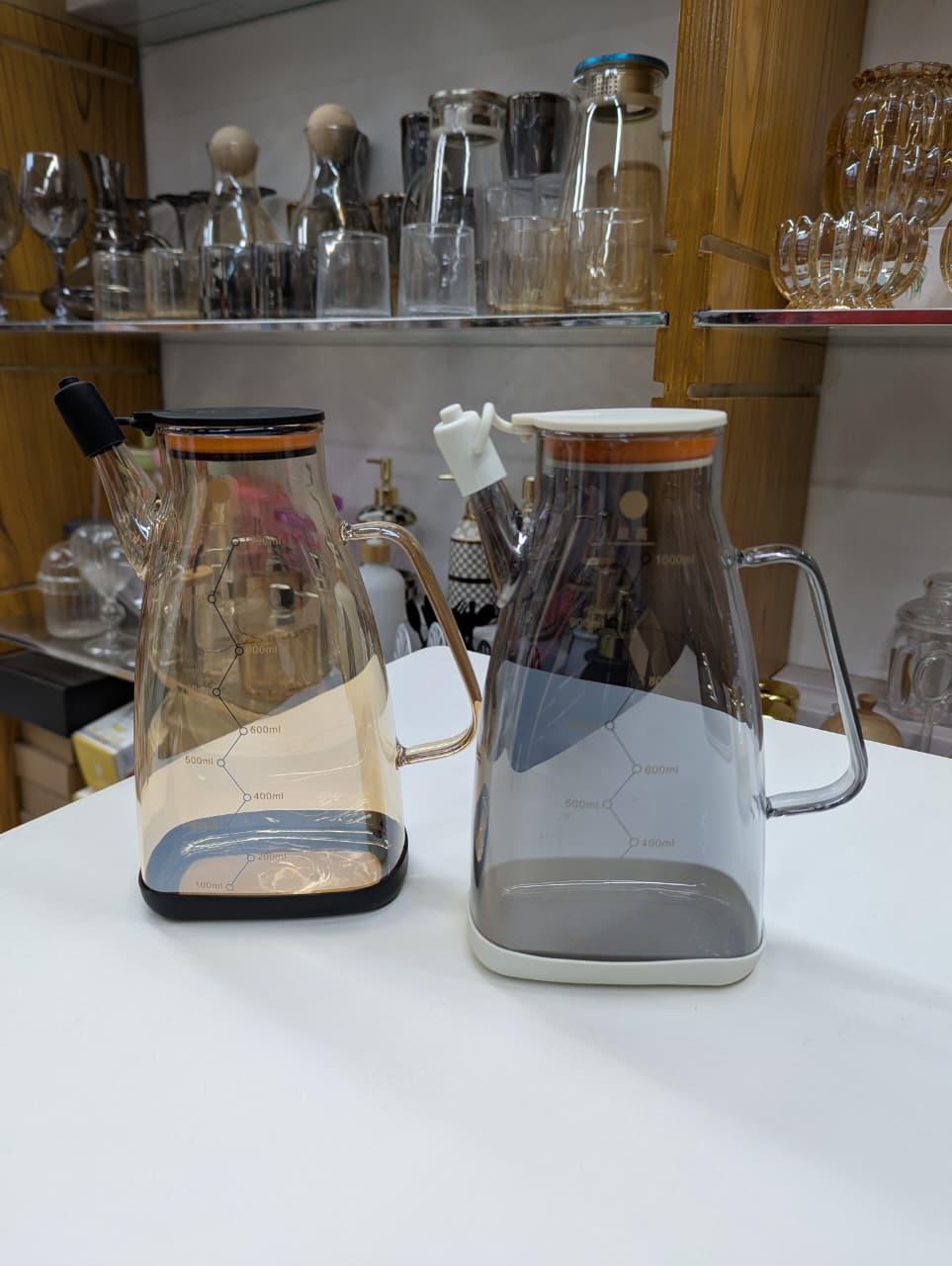 1000ml Heat Resistance Glass Oil Pot – Premium Quality