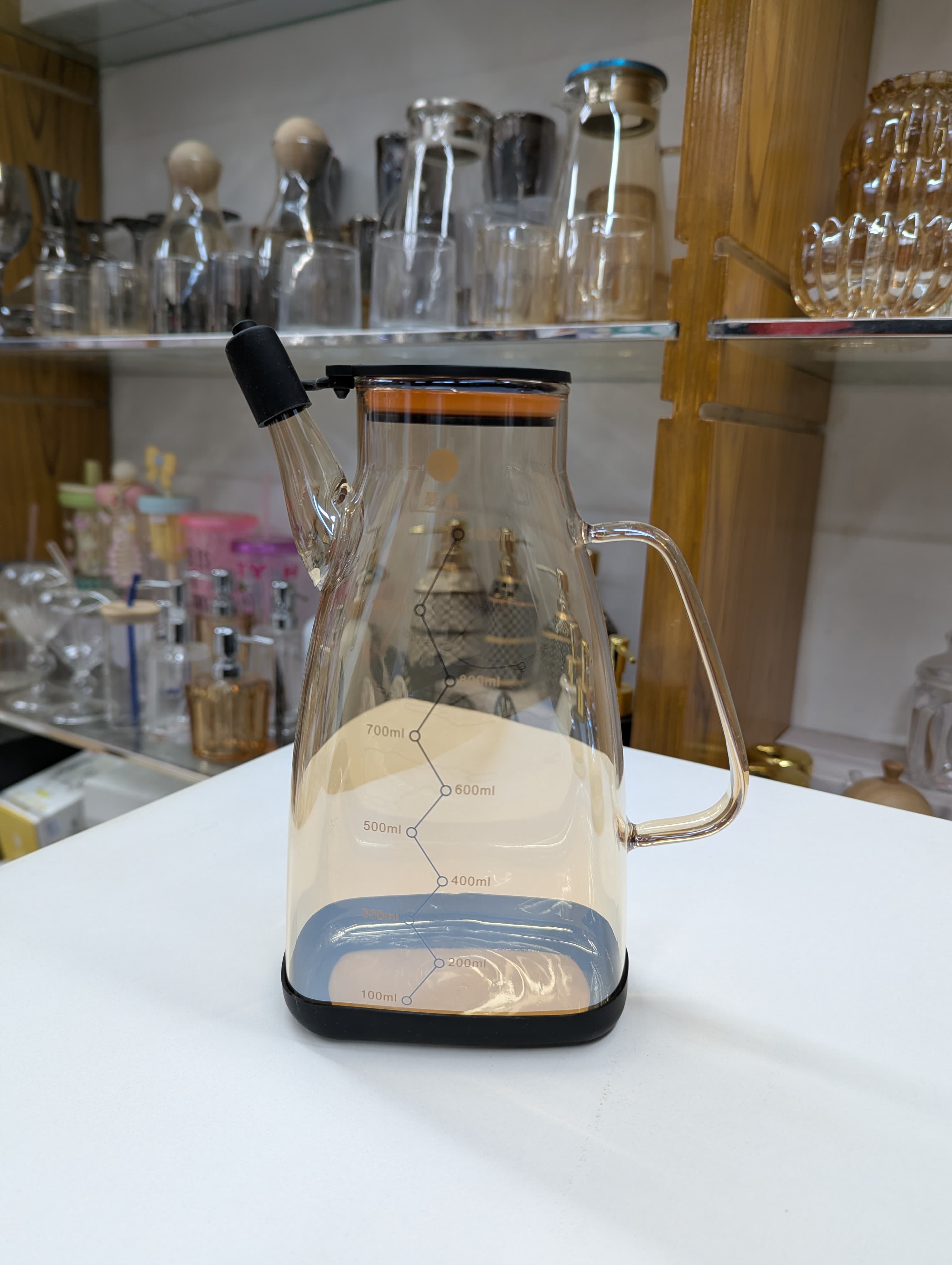 1000ml Heat Resistance Glass Oil Pot – Premium Quality