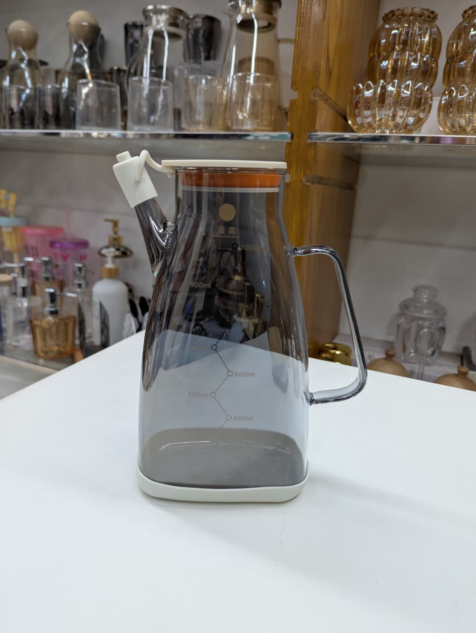 1000ml Heat Resistance Glass Oil Pot – Premium Quality