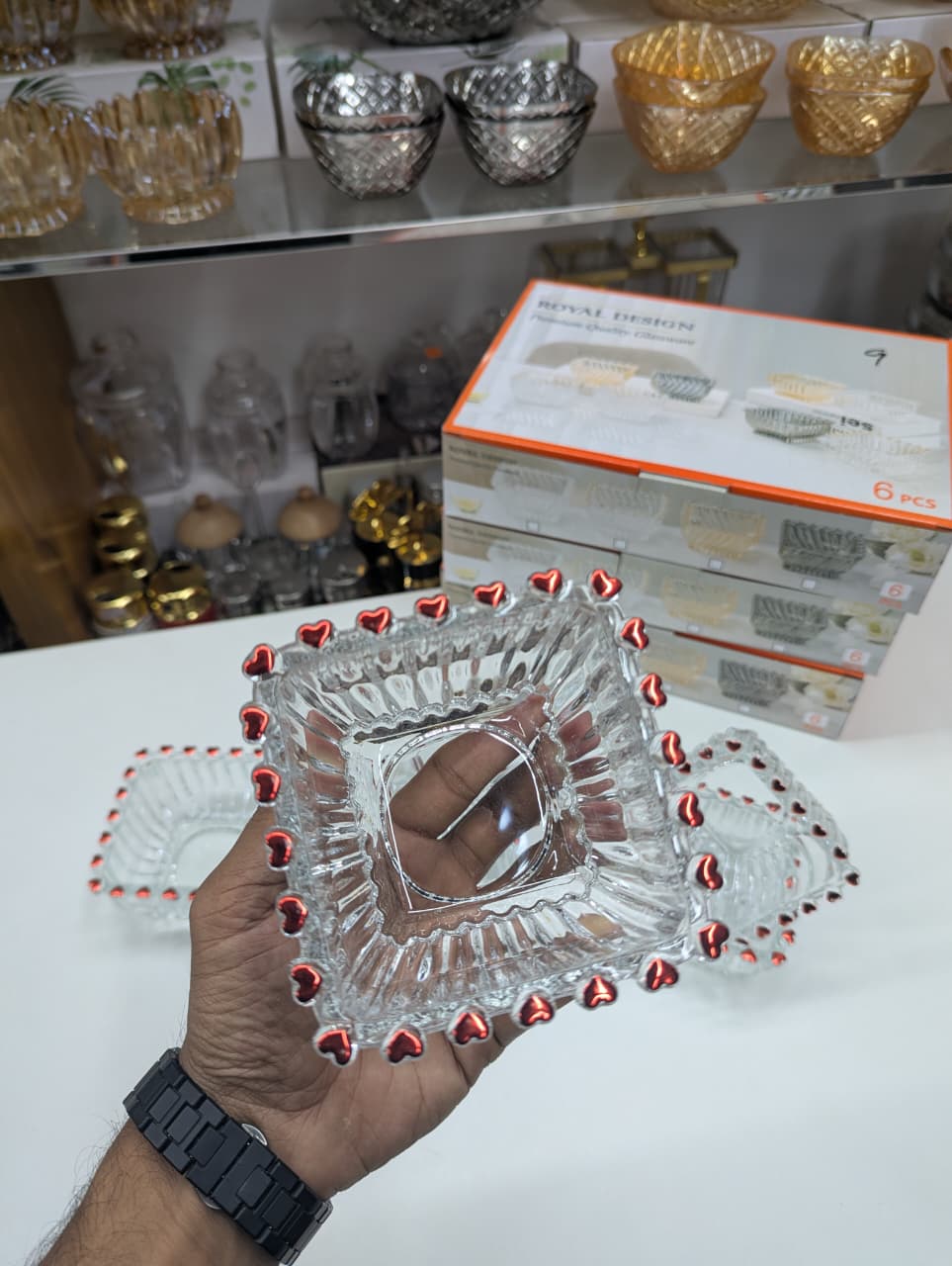 Premium Love Shape 6 Pc Bowl Set