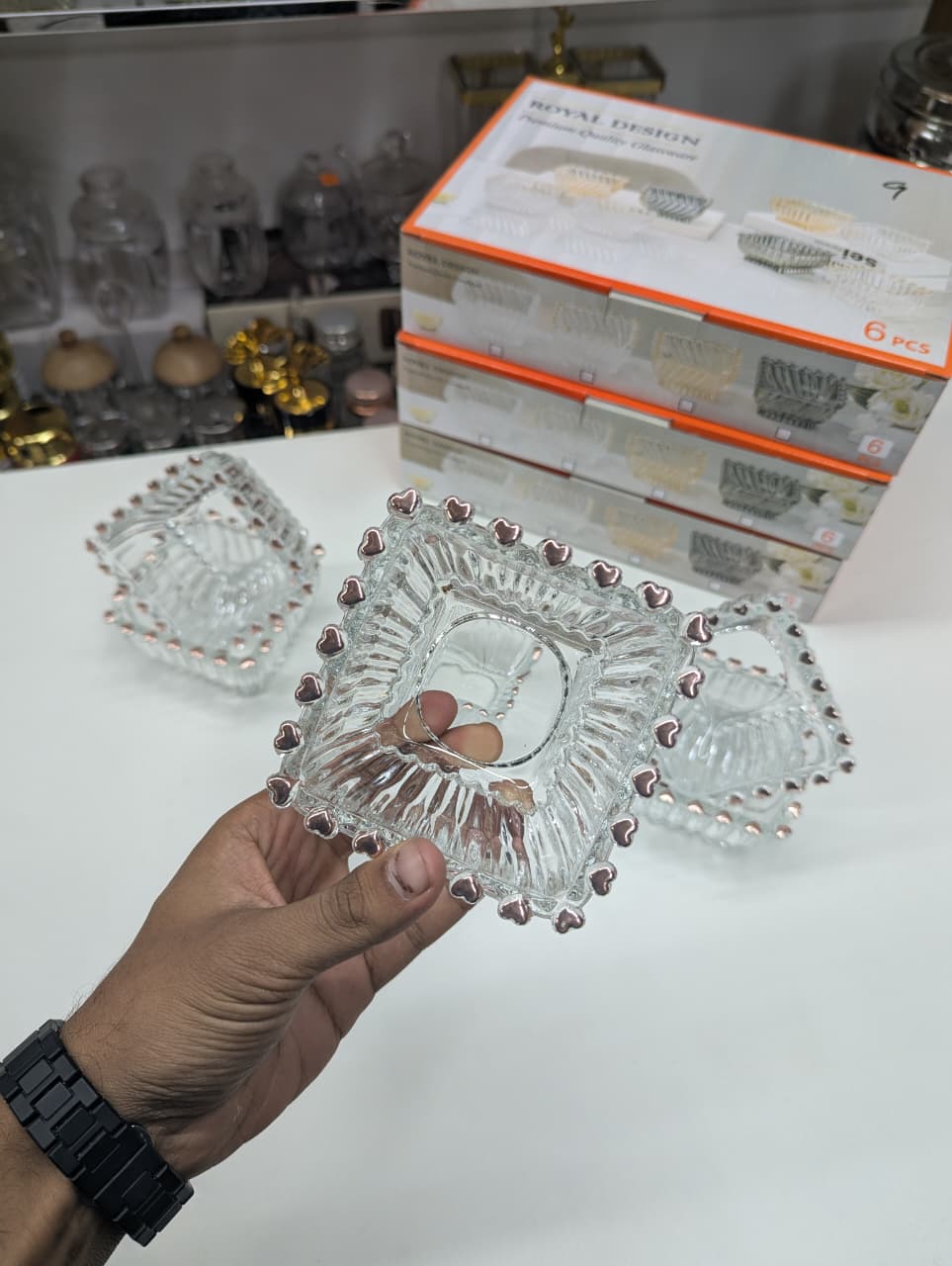 Premium Love Shape 6 Pc Bowl Set