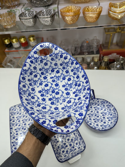 Turkish Ceramic Serving Dish | Elegant Decorative Serving Plate for Dining Table