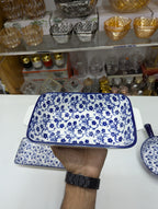 Turkish Ceramic Serving Dish | Elegant Decorative Serving Plate for Dining Table