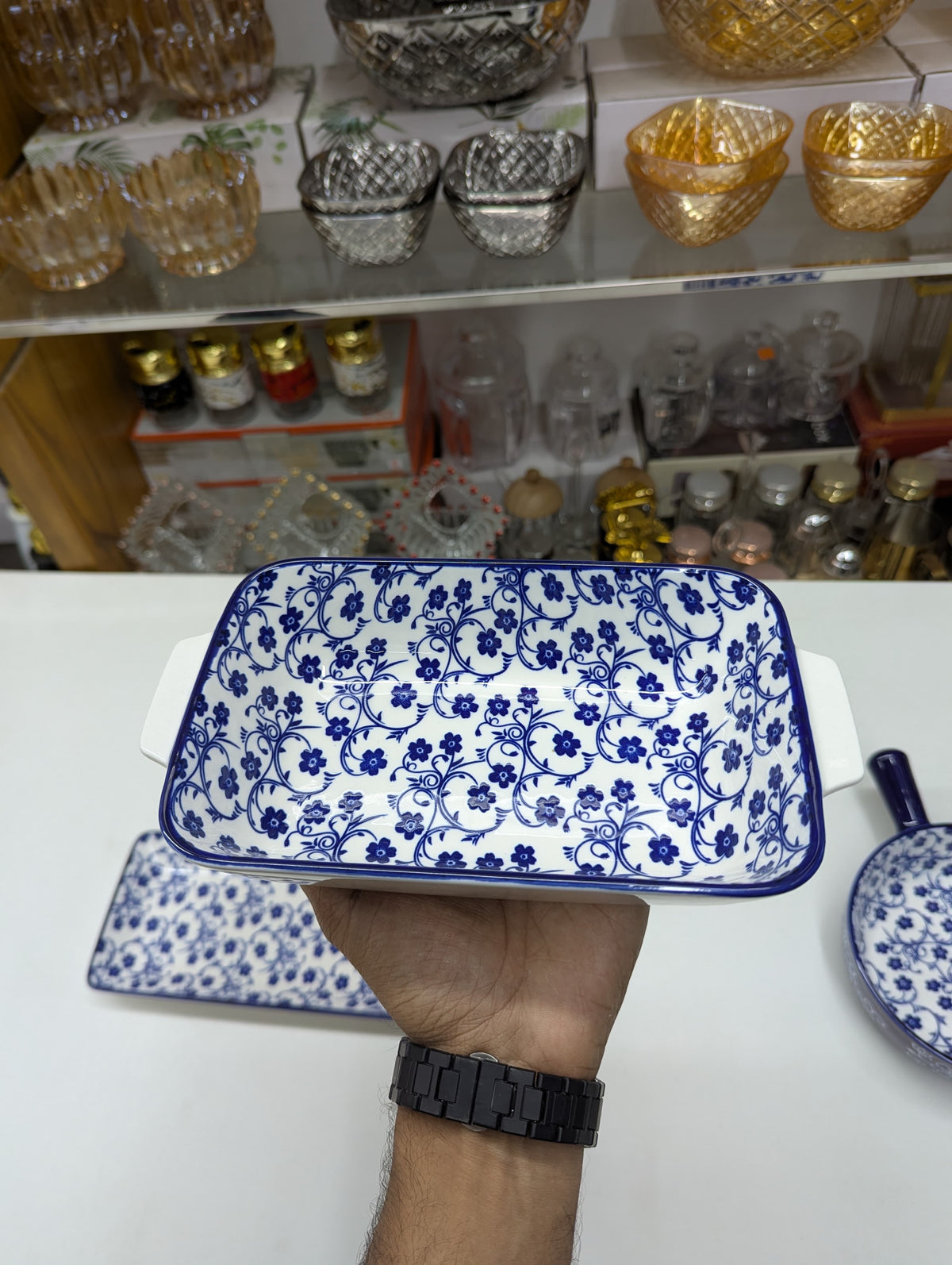 Turkish Ceramic Serving Dish | Elegant Decorative Serving Plate for Dining Table