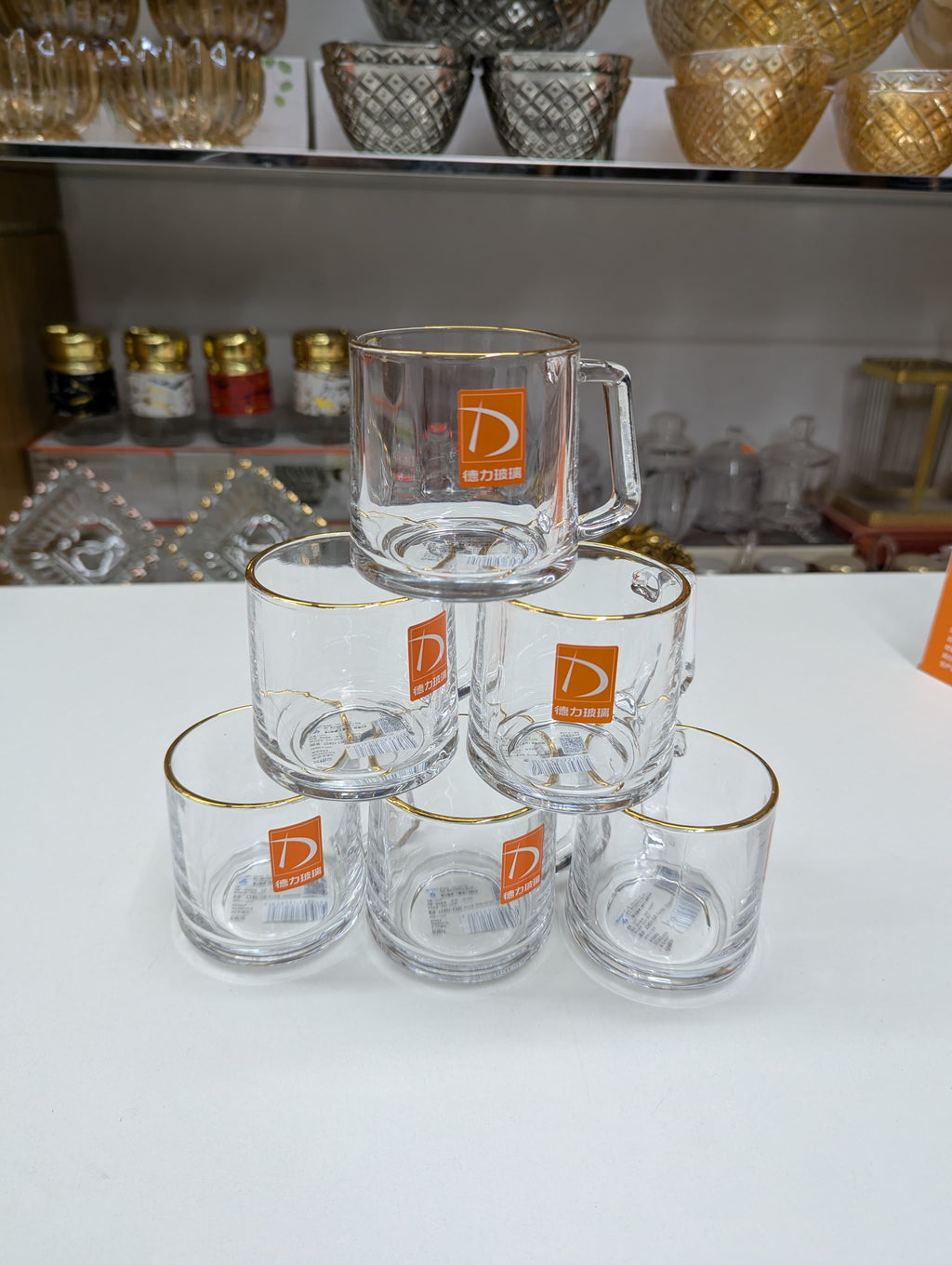 Premium Quality 6 Pcs Cup Set – Elegant Tea & Coffee Cups for Home & Office Use