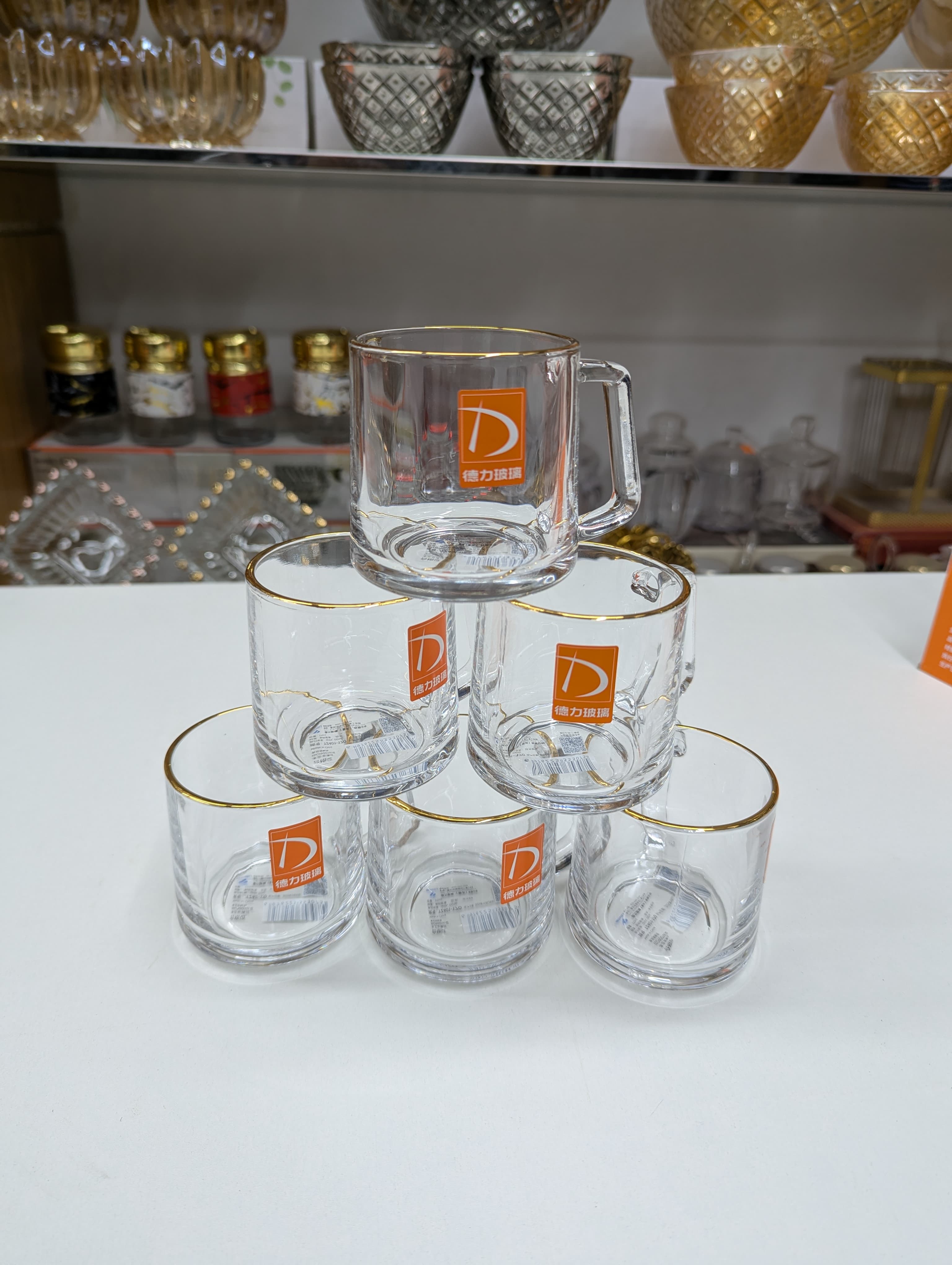 Premium Quality 6 Pcs Cup Set – Elegant Tea & Coffee Cups for Home & Office Use