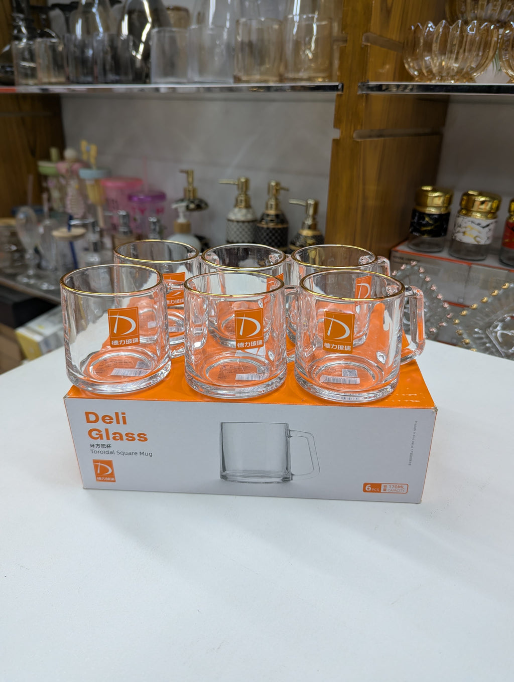 Premium Quality 6 Pcs Cup Set – Elegant Tea & Coffee Cups for Home & Office Use