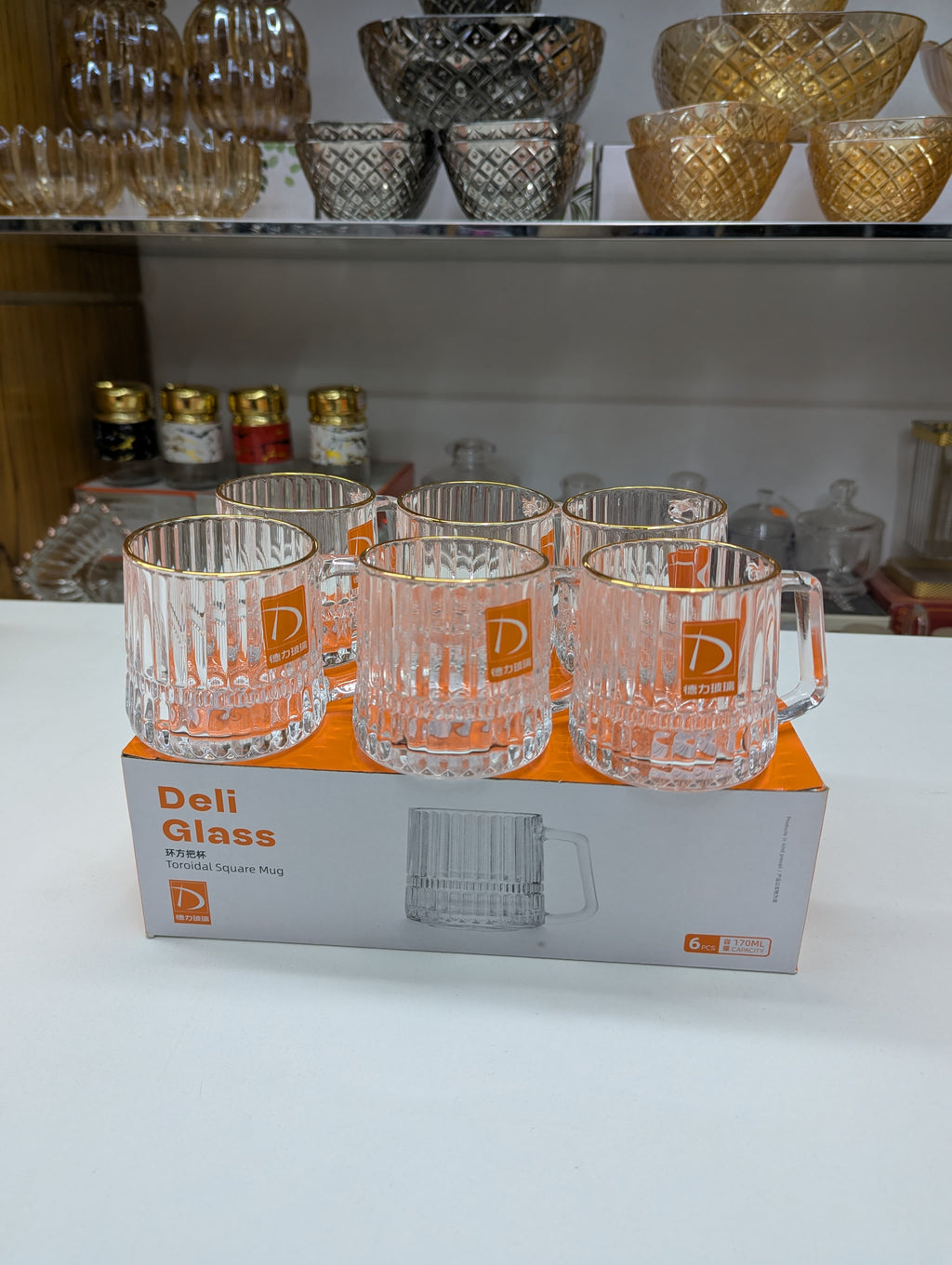 Premium Quality 6 Pcs Cup Set – Elegant Tea & Coffee Cups for Home & Office Use