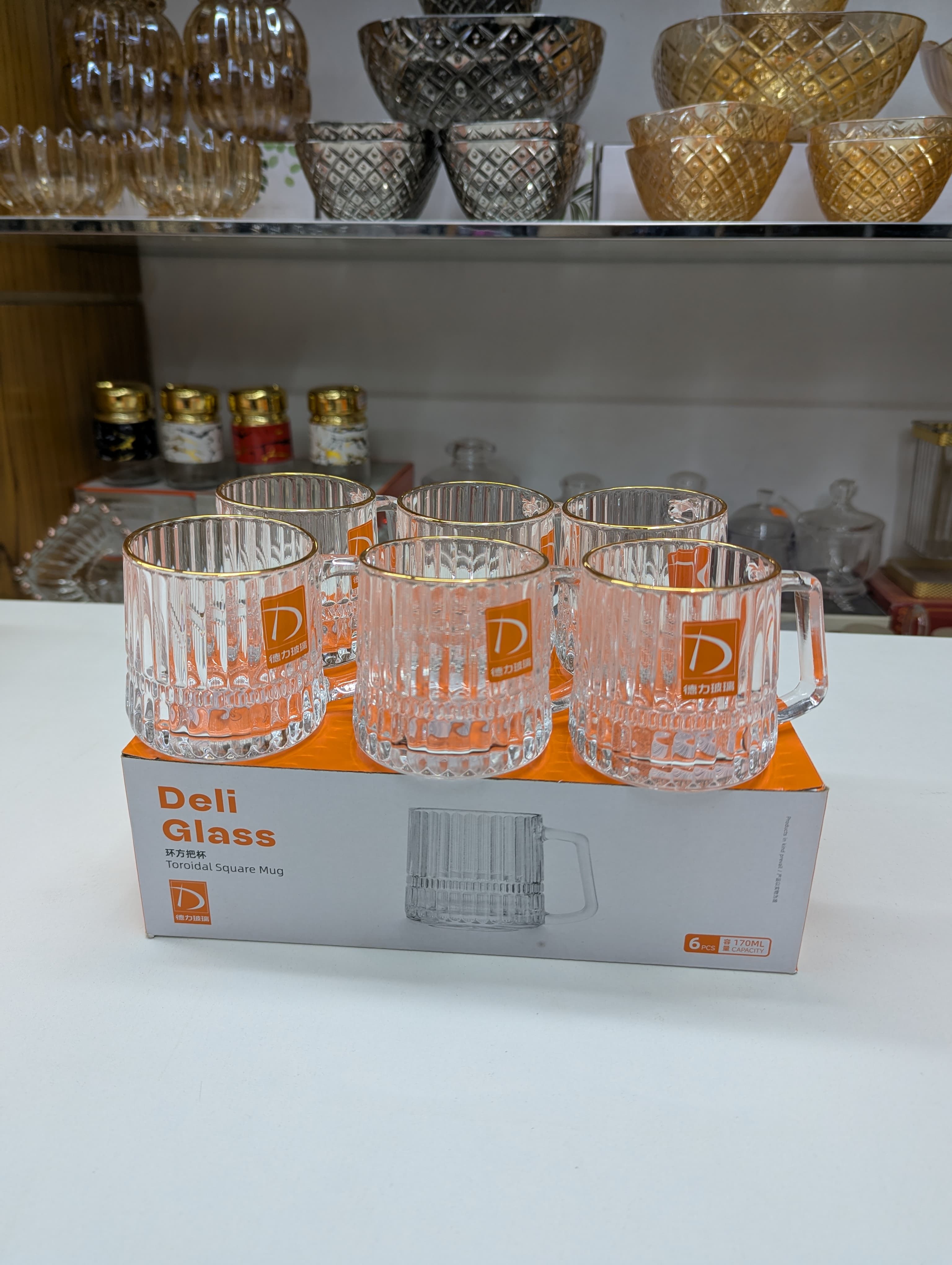 Premium Quality 6 Pcs Cup Set – Elegant Tea & Coffee Cups for Home & Office Use