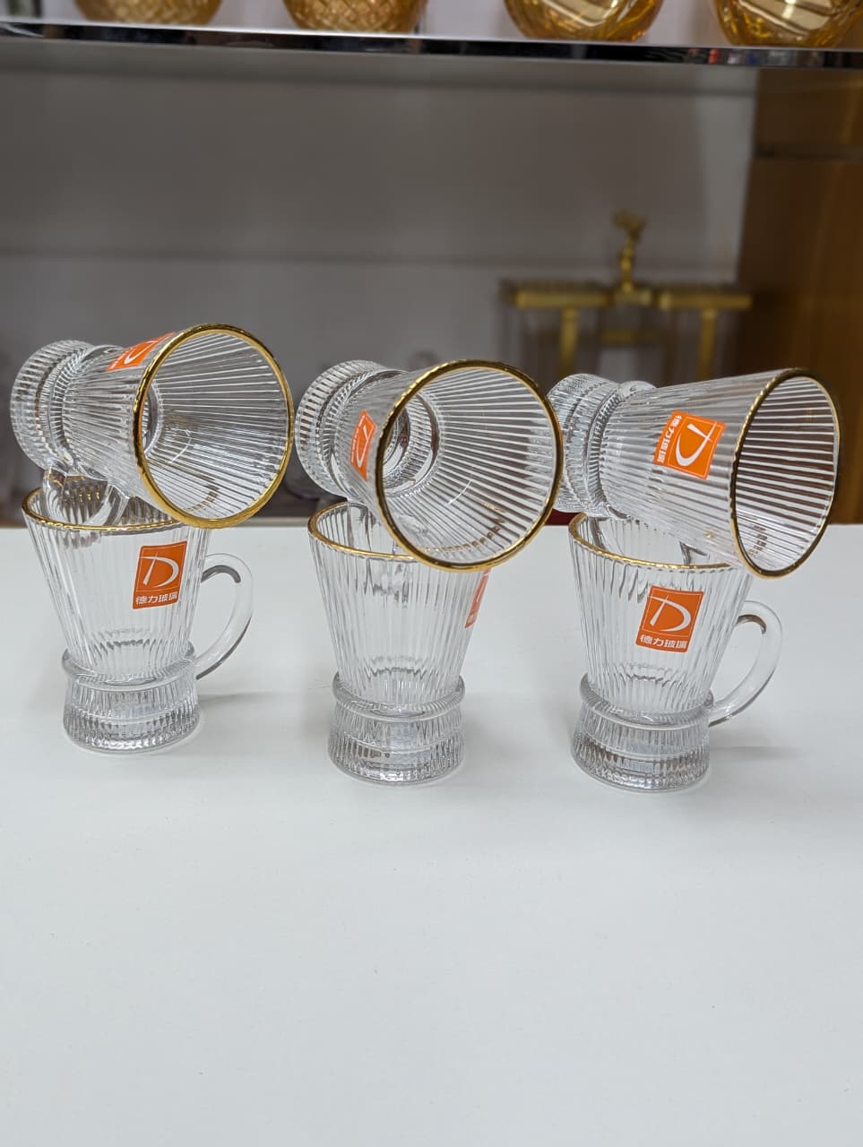 Premium Quality 6 Pcs Cup Set – Elegant Tea & Coffee Cups for Home & Office Use