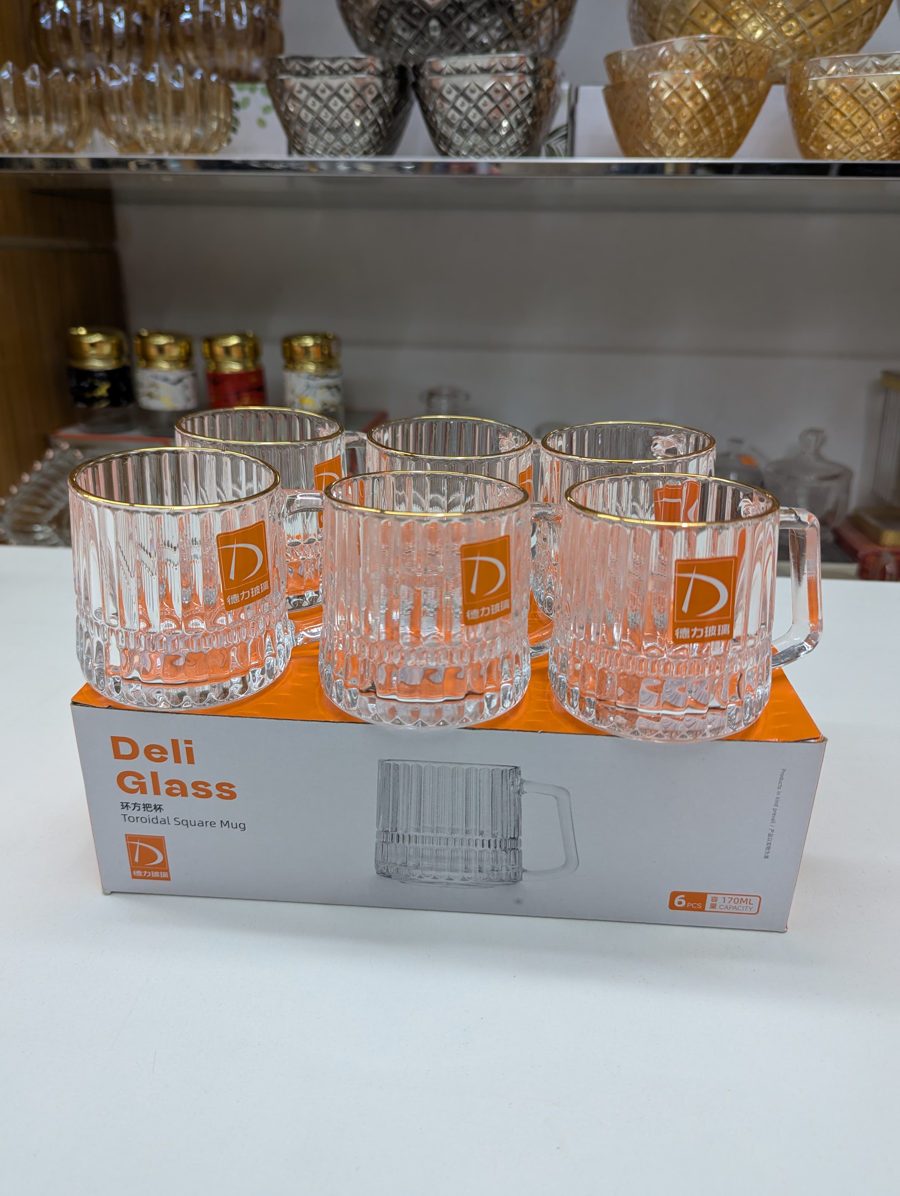 Premium Quality 6 Pcs Cup Set – Elegant Tea & Coffee Cups for Home & Office Use