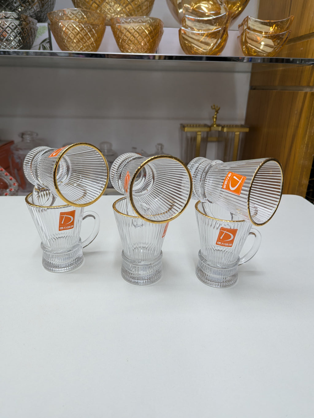 Premium Quality 6 Pcs Cup Set – Elegant Tea & Coffee Cups for Home & Office Use