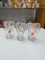 Premium Quality 6 Pcs Cup Set – Elegant Tea & Coffee Cups for Home & Office Use