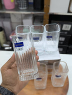 315ml Diamond Brand Square Shape Premium Glass | Elegant Drinking Glass for Water, Juice & Beverages