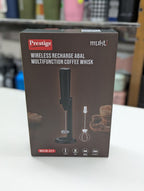 Prestige Wireless Rechargeable Multifunction Coffee Whisk | Electric Milk Frother & Egg Beater