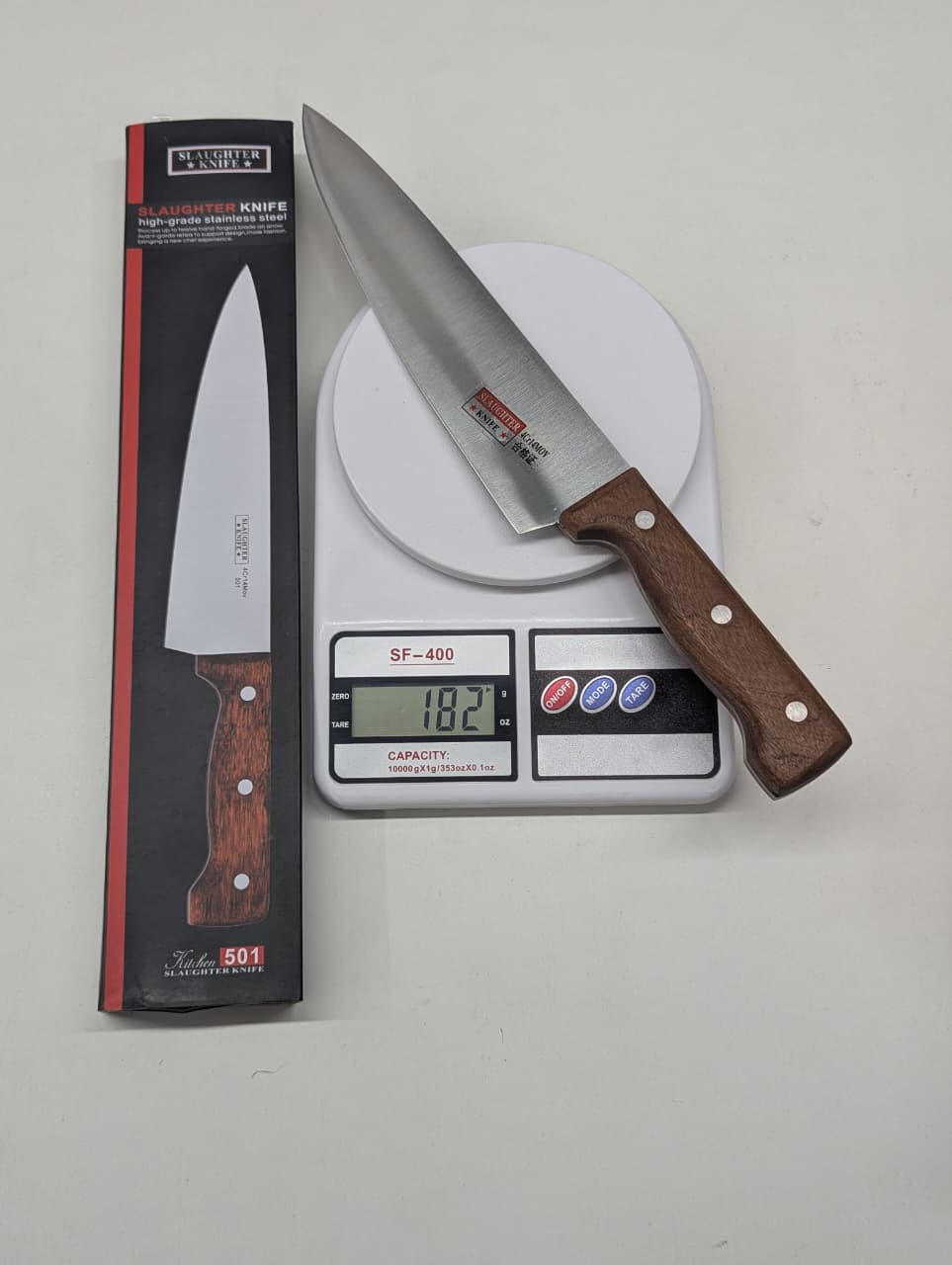 High Grade Stainless Steel Slaughter Knife | Heavy Duty Butcher Knife for Meat Cutting 501