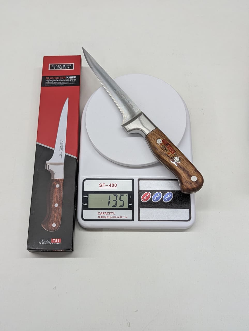 High Grade Stainless Steel Slaughter Knife | Heavy Duty Butcher Knife for Meat Cutting T81