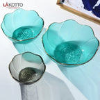 Crystal Glass Dessert &amp; Cereal Bowl Set – 3 Pcs