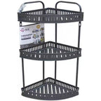 New Design Wrought Iron Triangle Shelf – Double/Triple Layer Storage Rack
