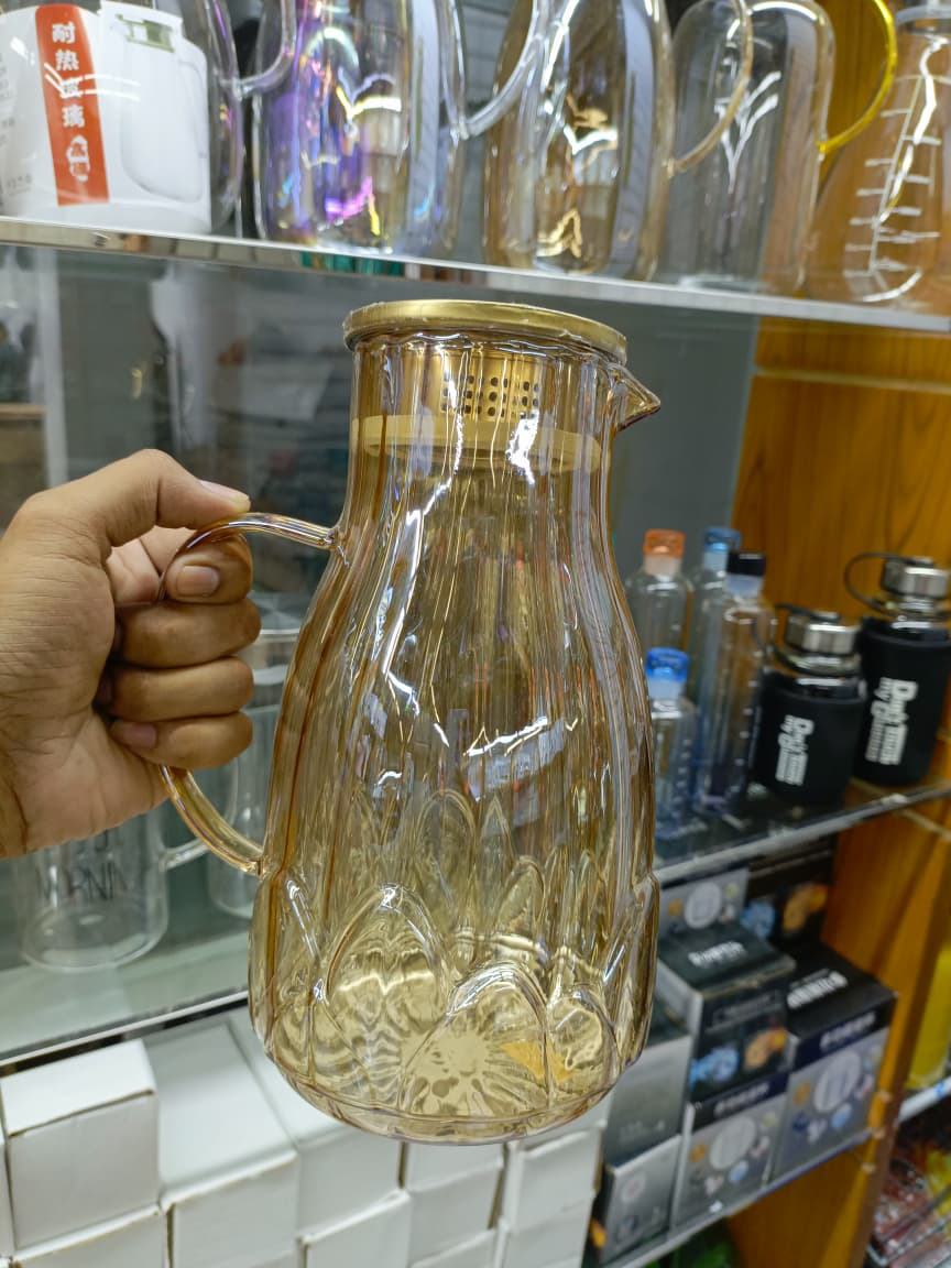 Borosilicate Flower shape jug