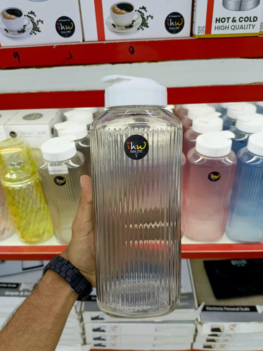 1300ml Glass Water Bottle UE 01306 – Large Capacity Drinking Bottle for Hot &amp; Cold Beverages