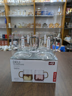 Deli Glassware Set – 520ml (4 Pcs Premium Drinking Glass Set)