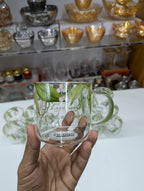 Floral Print Glass Set – 280ml (2 Pcs Drinking Glass Set)