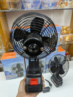 8-Inch Lithium Electric Metal Fan – Portable, Stable &amp; Rechargeable