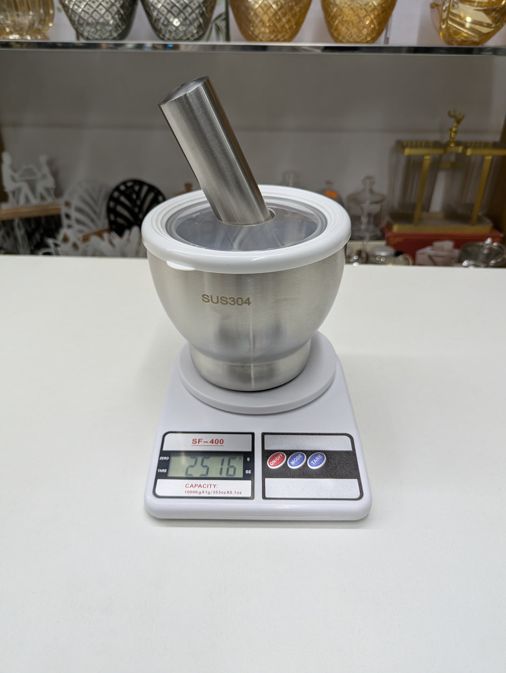 Kitchen 304 Stainless Steel Mini Mortar and Pestle for Herb Spice