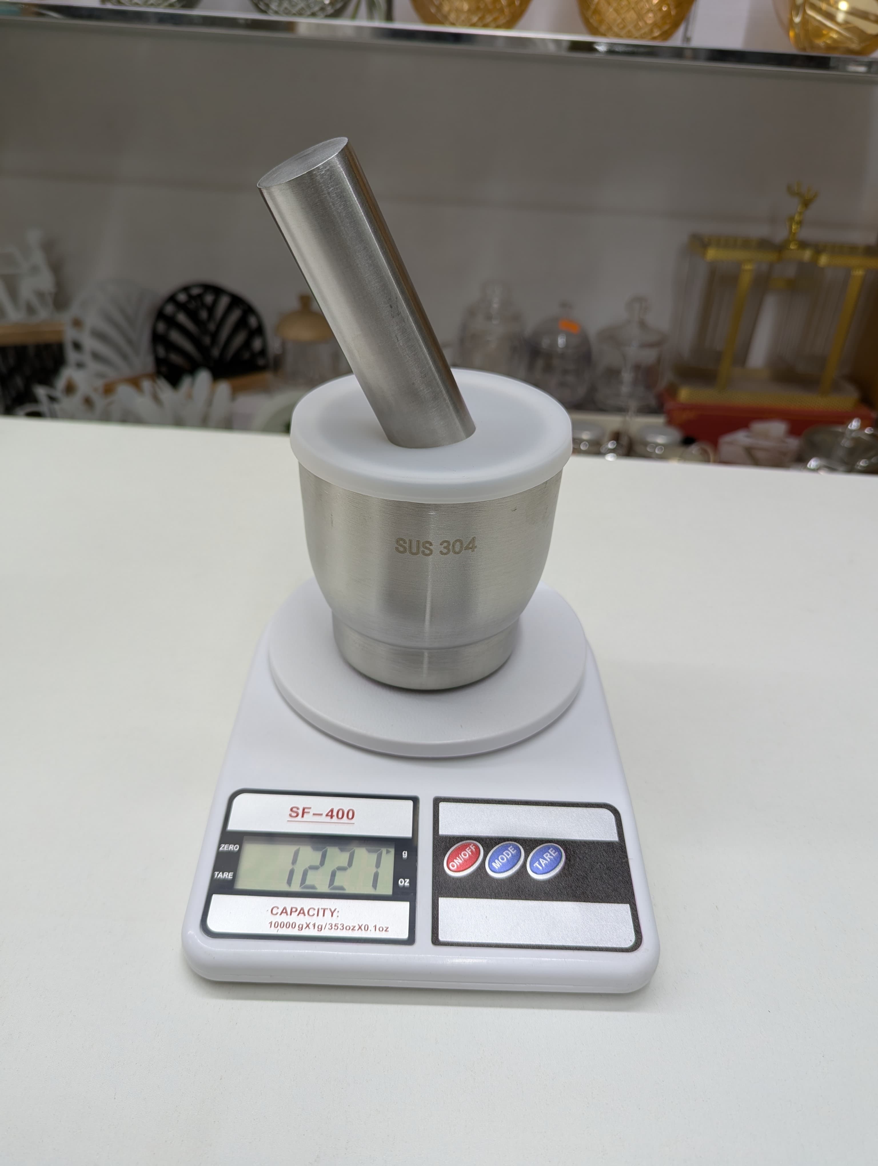 Kitchen 304 Stainless Steel Mini Mortar and Pestle for Herb Spice