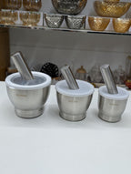 Kitchen 304 Stainless Steel Mini Mortar and Pestle for Herb Spice