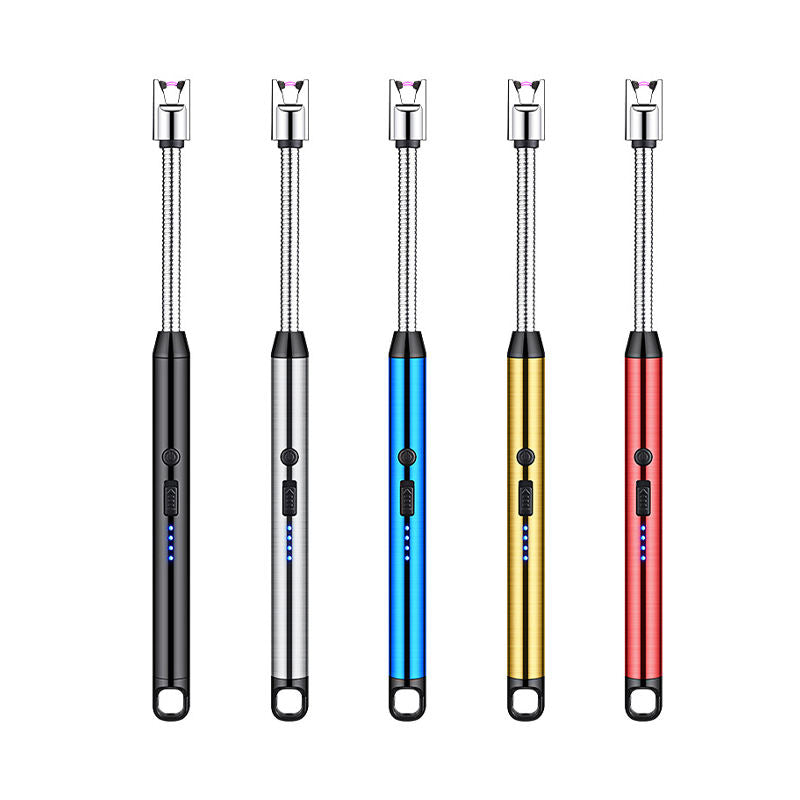 Windproof electric arc lighter with durable metal body