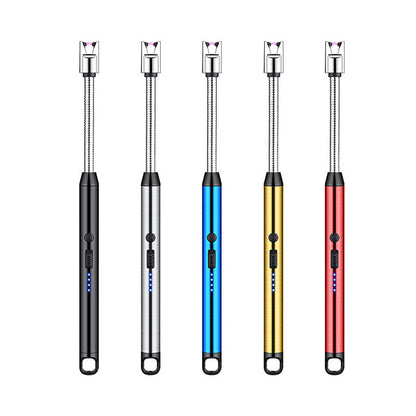 Windproof electric arc lighter with durable metal body