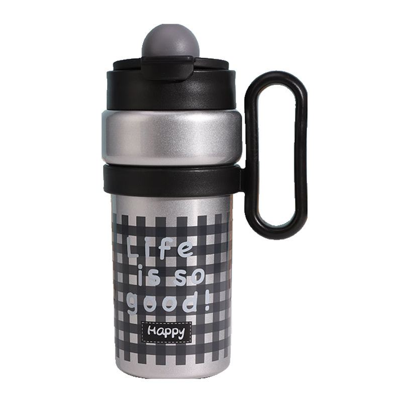 "Happy" & "Free" 900ml Vacuum Thermos - Double-Wall Insulated Stainless Steel Bottle