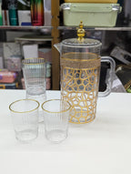 2 Litter Fiber Water Jug Large Capacity Serving Pitcher for Home & Office