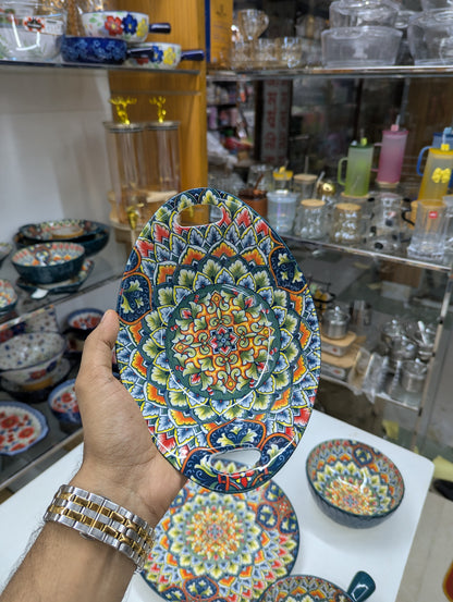 Turkish Ceramic Serving Dish Set | Premium Decorative Dinnerware for Home & Dining
