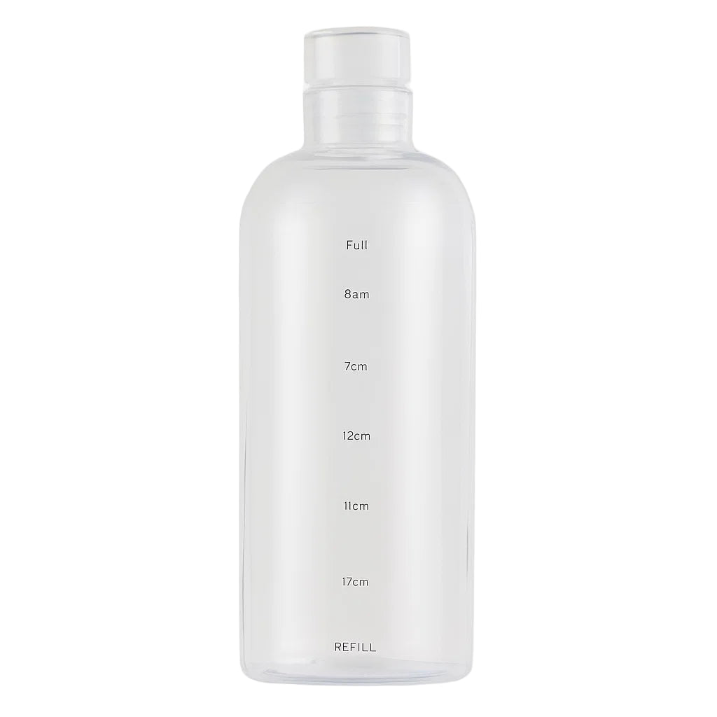 500ml Plastic Water Bottle with Time Marker
