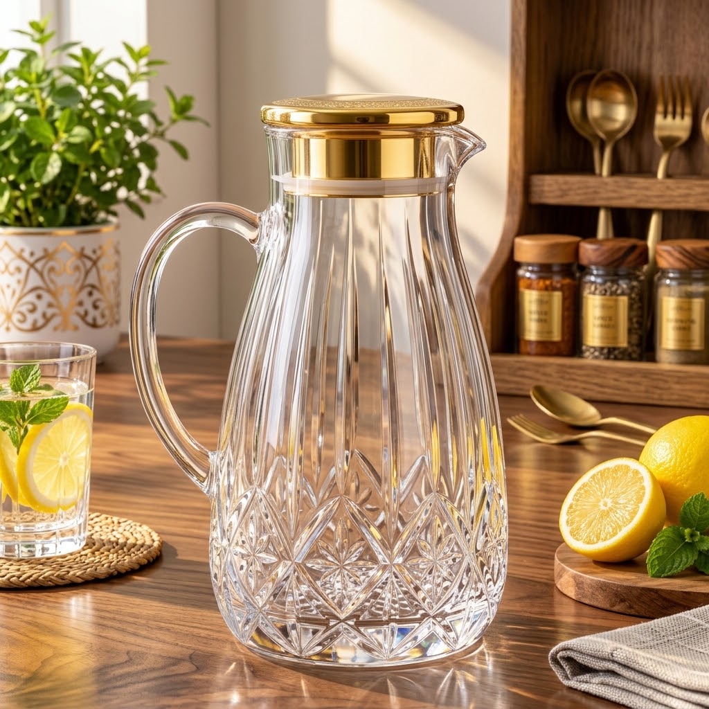 Borosilicate flower shape glass jug from The Kitchen World