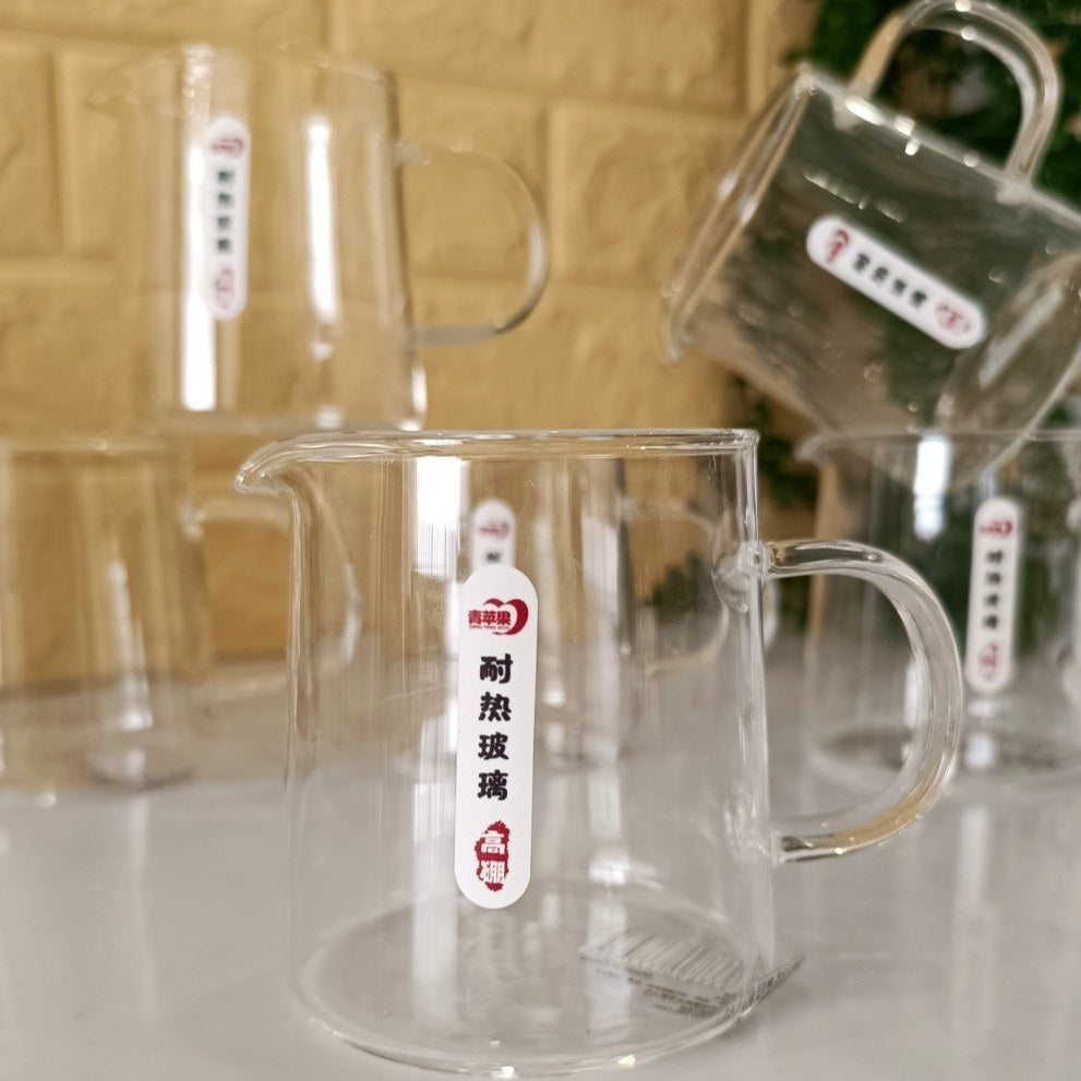 Apple Borosilicate Glass Water Cup &amp; Teapot Set