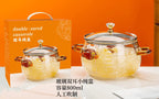 High-Quality Transparent Glass Pot (800ml)