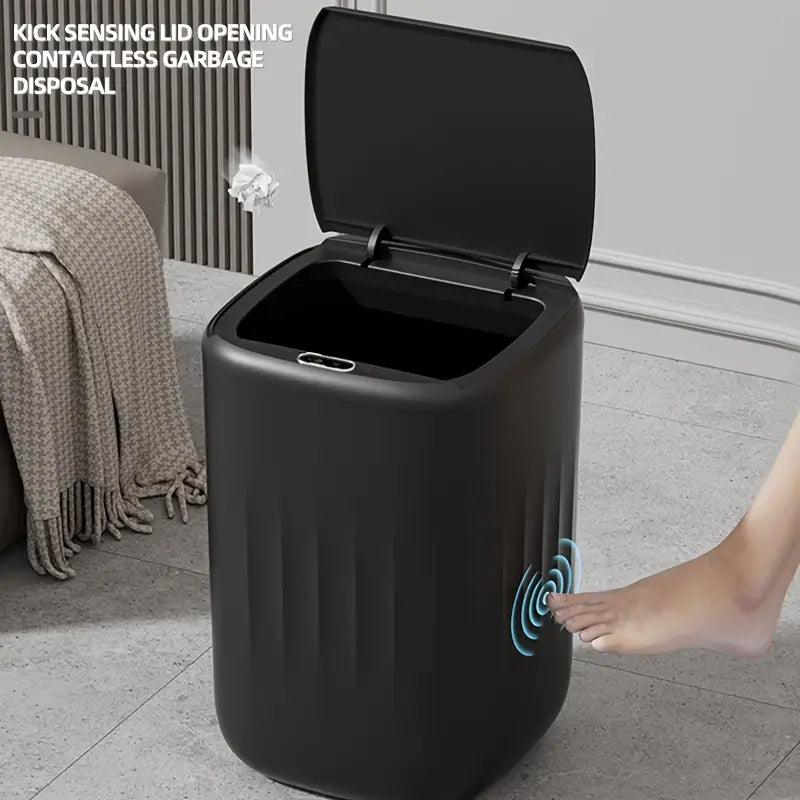 Smart Charging Bathroom Trash Can – Automatic Sensor Garbage Bin (Large Capacity)