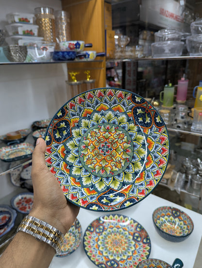 Turkish Ceramic Serving Dish Set | Premium Decorative Dinnerware for Home & Dining