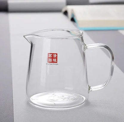 Apple Borosilicate Glass Teapot & Water Cup Set | Heat-Resistant Green Apple Tea Set for Hot & Cold Drinks