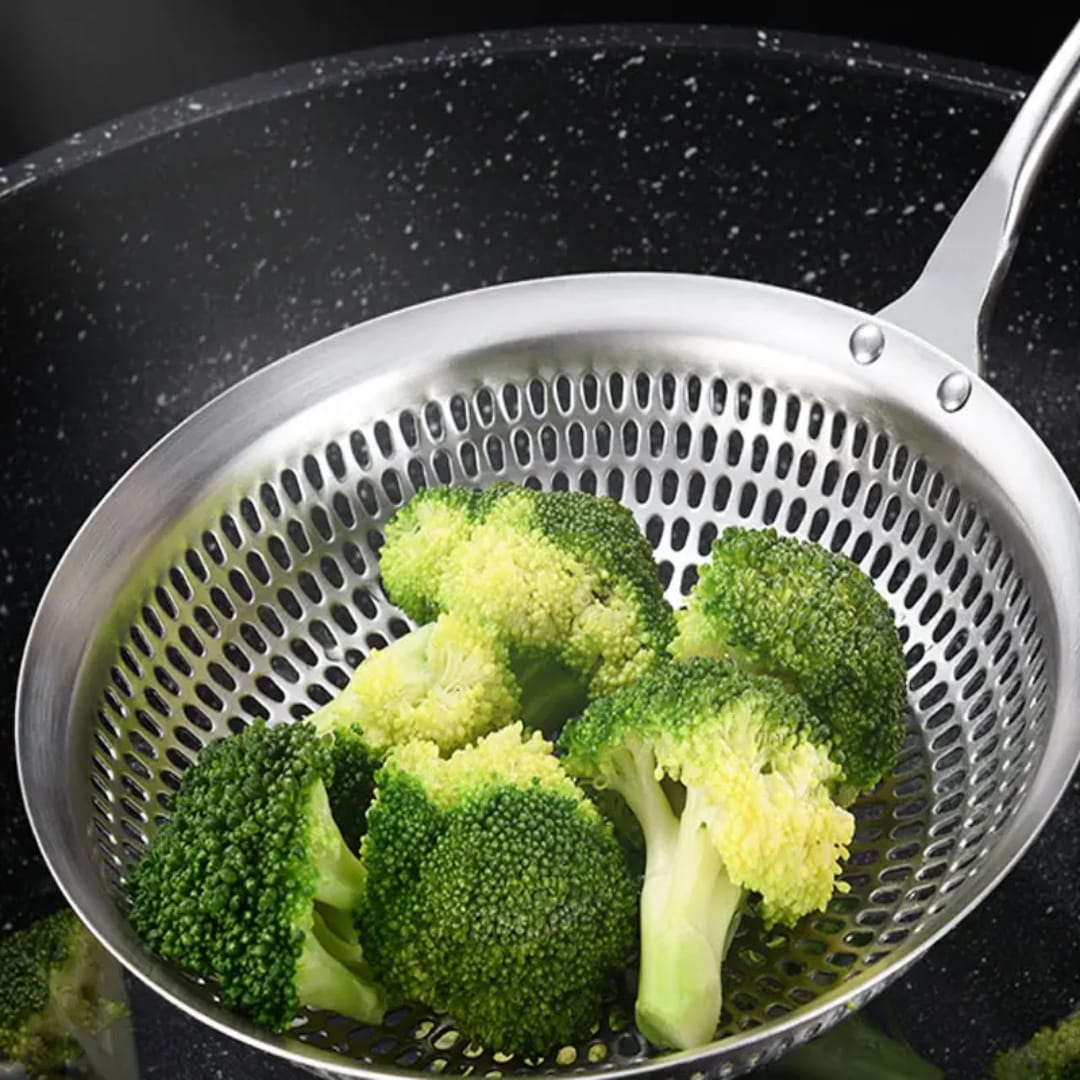 304 Stainless Steel Slotted Spoon / Skimmer Ladle – Kitchen Tool&nbsp;