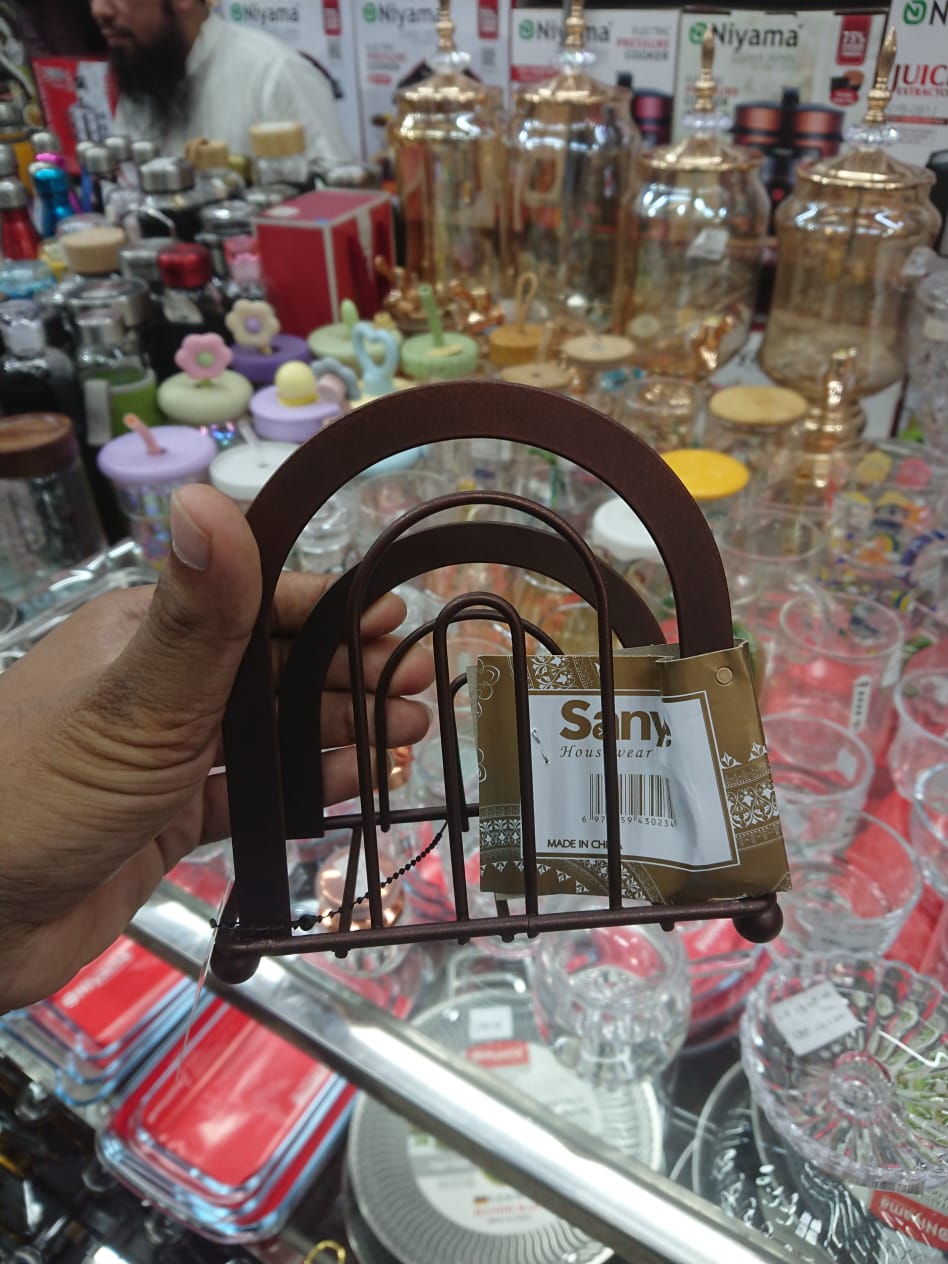 Modern Matte Black Semi-Circular Napkin Holder