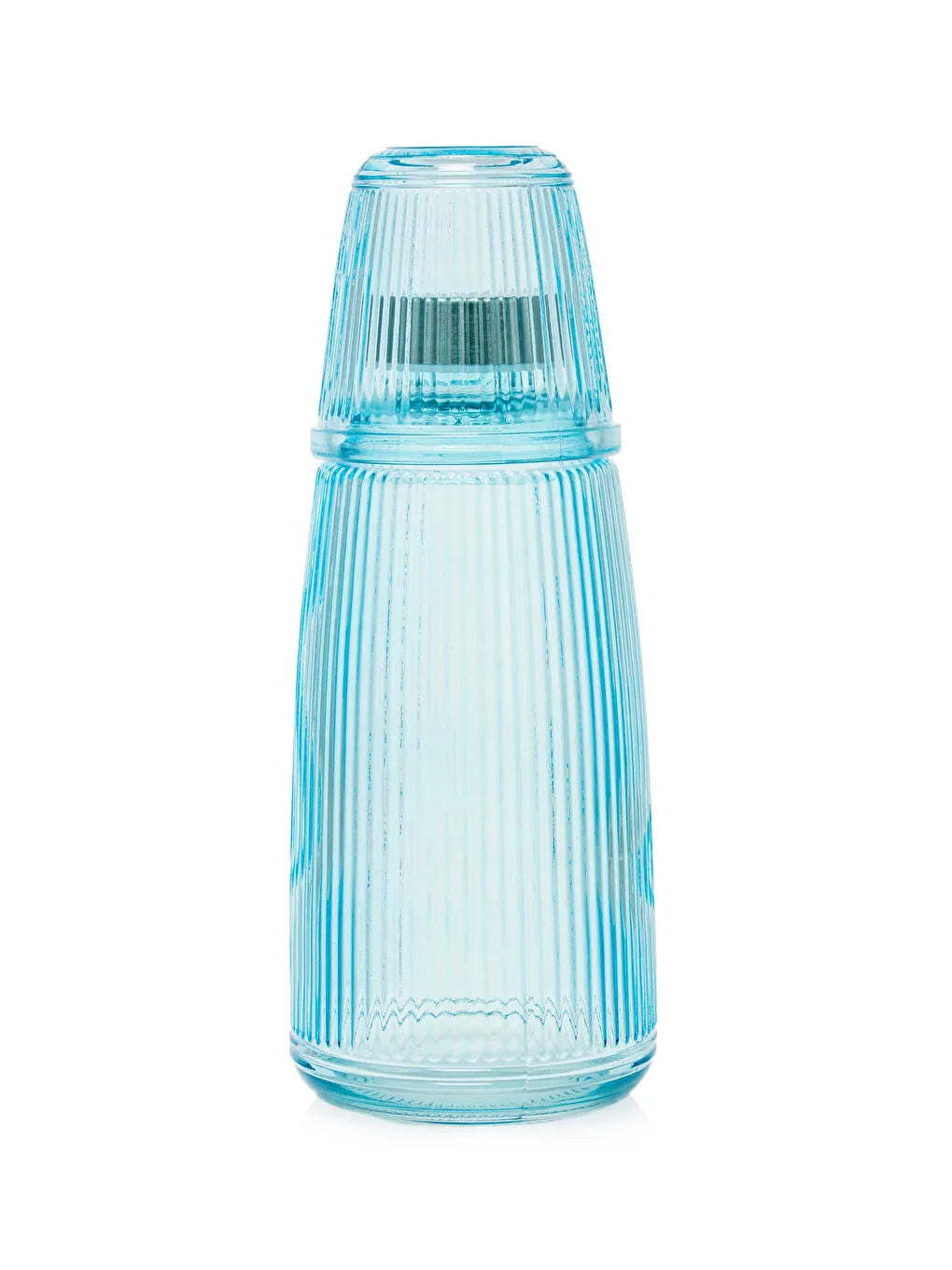 1300 ml Glass Juice, Water & Tea Bottle – 1L Standard Capacity with Removable Lid Cup for Hot & Cold Drinks