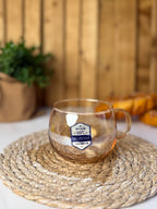 Delisoga Golden Glass Tea Cup – High-Quality Borosilicate Glass