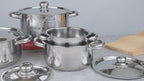 Classic 12-Piece Stainless Steel Elegant Cookware – Kaisa Villa Set