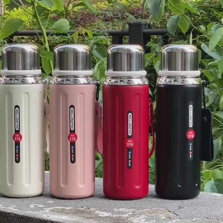 316 stainless steel insulated water bottle for travel and sports